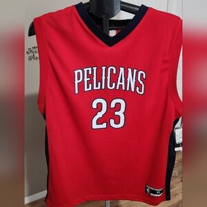 NBA Red Pelicans Davis #23 Basketball Jersey NWT